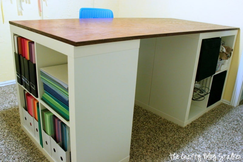 How To Make a Custom Craft Table - The Crafty Blog Stalker